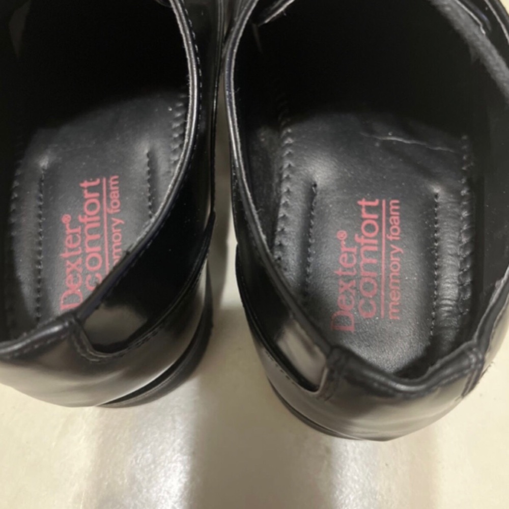 Dexter Comfort Men’s Black Oxford Shoes - Picture 4 of 5